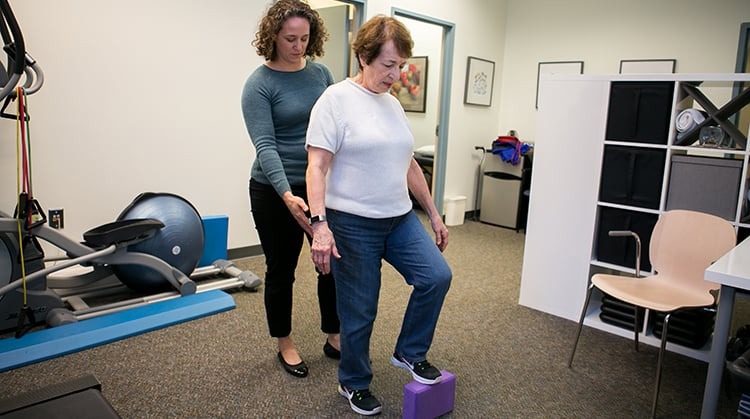 Parkinson's balance training physiotherapy Courtice — fall prevention Durham Region Parkinson's Disease physiotherapy management Courtice session at Active Recovery Clinic